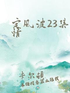 定风波23集剧情