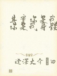 其实你是我的心你是我身体是什么歌