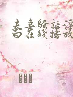 夫妻骚话淫语对白在线播放