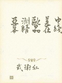 亚洲欧美中文字幕精品在线