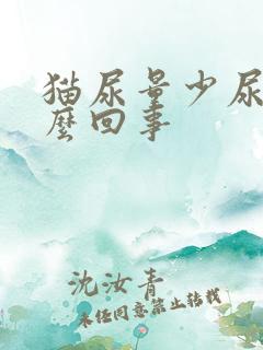 猫尿量少尿频怎么回事