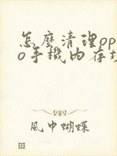 怎么清理oppo手机内存垃圾最彻底