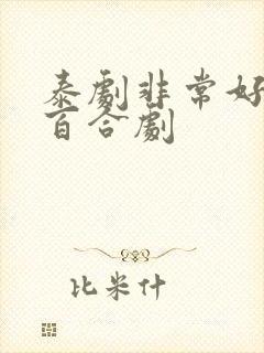 泰剧非常好看的百合剧