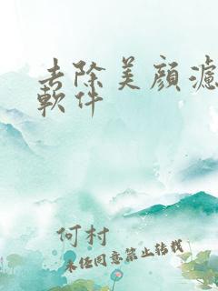 去除美颜滤镜的软件
