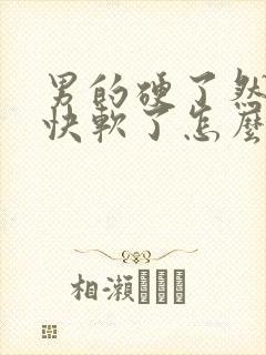 男的硬了然后很快软了怎么回事
