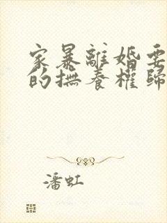 家暴离婚要孩子的抚养权归谁