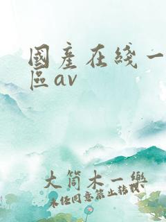 国产在线一区二区av
