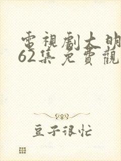 电视剧大明风华62集免费观看久久