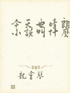 今天也晴朗原著小说叫什么