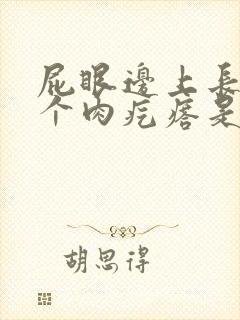 屁眼边上长了一个肉疙瘩是怎么回事