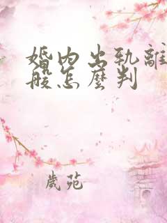 婚内出轨离婚一般怎么判