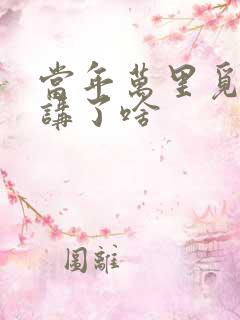 当年万里觅封侯讲了啥