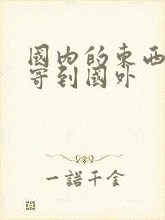 国内的东西怎么寄到国外