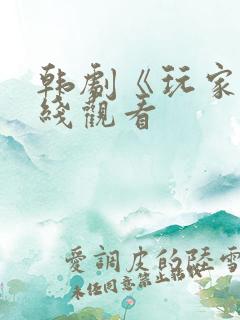 韩剧《玩家》在线观看
