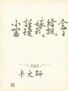 小说嫁给全城首富后我飘了