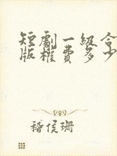 短剧一级合作商版权费多少钱