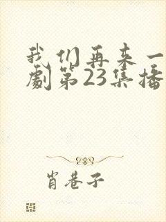 我们再来一次日剧第23集播放