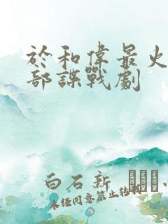 于和伟最火的十部谍战剧
