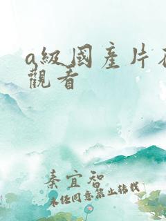 a级国产片在线观看