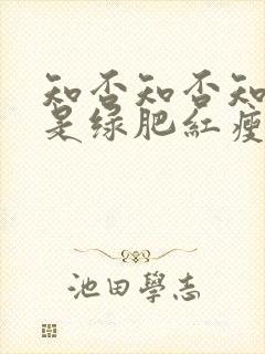 知否知否知否应是绿肥红瘦 原著