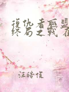 复仇者联盟4:终局之战 在线观看