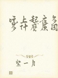 晚上起夜多次尿多什么原因