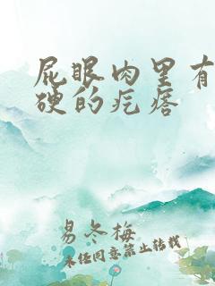屁眼肉里有个硬硬的疙瘩