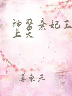神医弃妃王爷宠上天