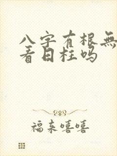 八字有根无根只看日柱吗