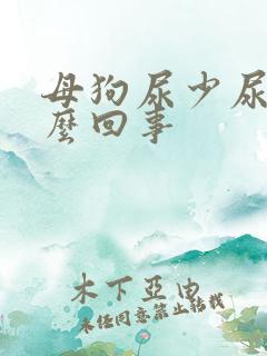 母狗尿少尿频怎么回事