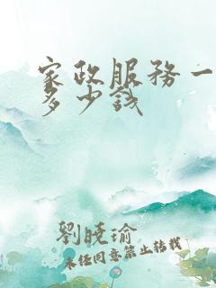 家政服务一小时多少钱