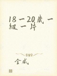 18一20岁一级一片 18一20岁一级一片