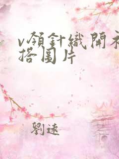 v领针织开衫内搭图片