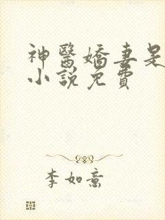 神医娇妻是大佬小说免费