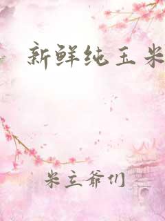 新鲜纯玉米粑粑