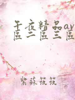 午夜精品av一区二区三区