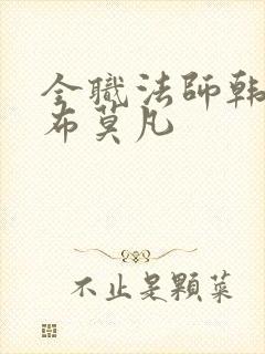 全职法师韩寂宣布莫凡