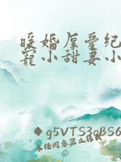 暖婚厚爱纪总独宠小甜妻小说