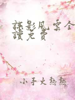 谍影风云全文阅读免费