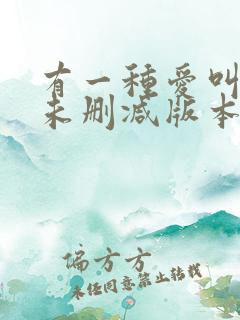 有一种爱叫放手未删减版本