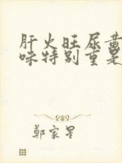 肝火旺尿黄尿骚味特别重是什么原因