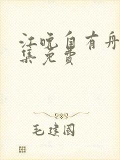 江晚自有舟渡全集免费
