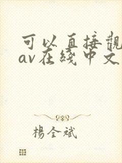 可以直接观看的av在线中文字幕