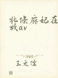 北条麻妃在线播放av