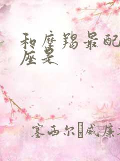 和摩羯最配的星座是