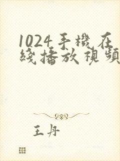 1024手机在线播放视频你懂的