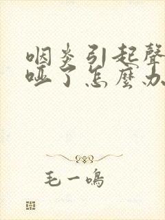 咽炎引起声音嘶哑了怎么办 咽炎引起声音嘶哑了怎么办