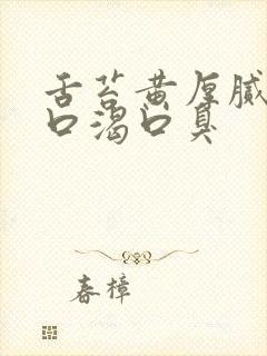 舌苔黄厚腻口干口渴口臭