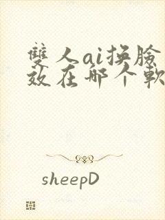 双人ai换脸特效在哪个软件