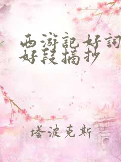 西游记好词好句好段摘抄